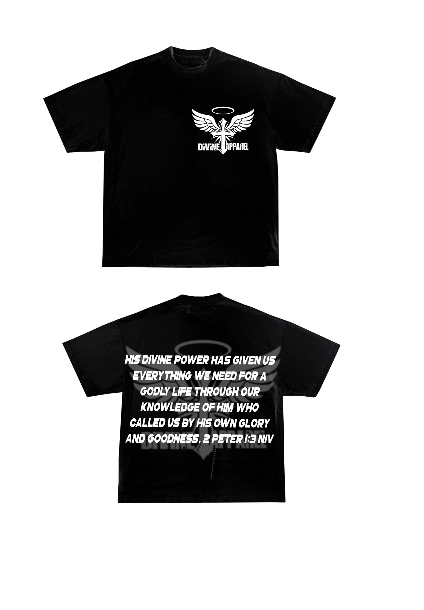 Black Divine Apparel Signature T-Shirt